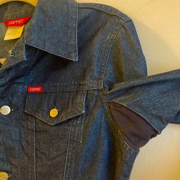 ESPRIT Vintage Blue Jean 3/4 Sleeve Jean Jacket Size Small - Picture 5 of 9